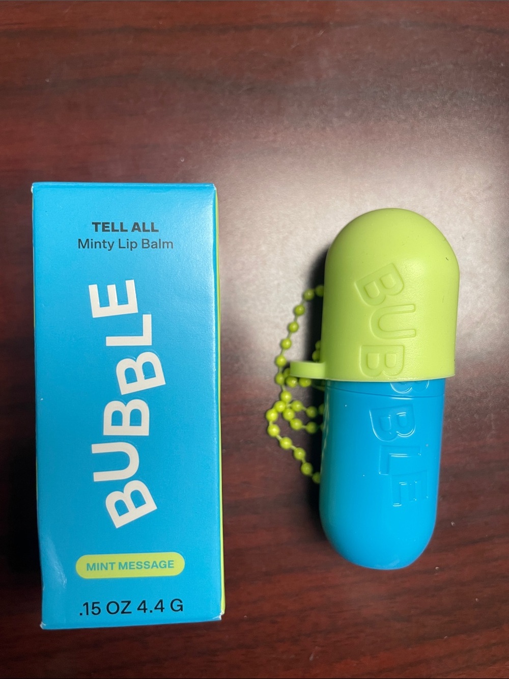 Bubble Tell All Minty Lip Balm - Blue & Lime (2)
